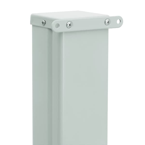 vidaXL Infällbar sidomarkis 100x500 cm gräddvit Creme