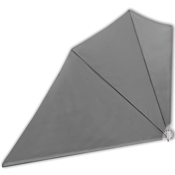 vidaXL Vindskydd för altan hopfällbar 160 x 240 cm Grå grå