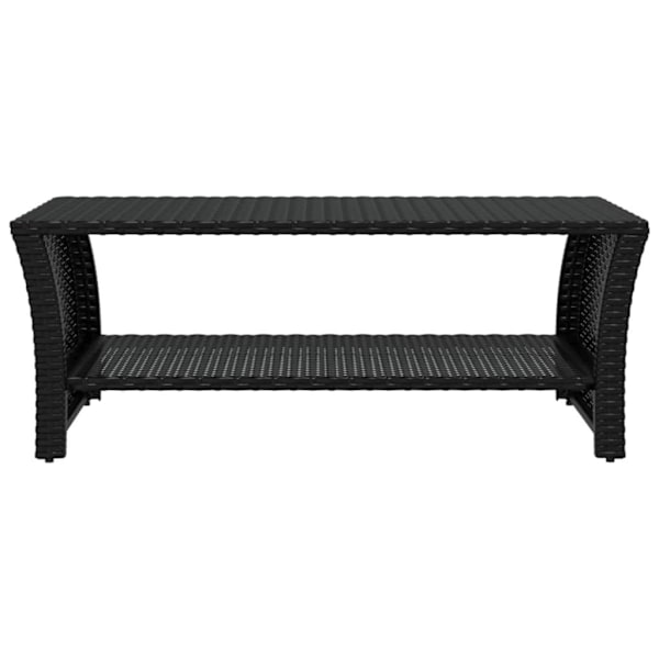 vidaXL Soffbord svart 100x50x40 cm konstrotting Svart