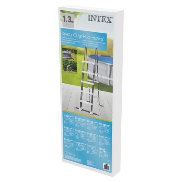 INTEX Säkerhetsstege med 5 steg 132 cm grå