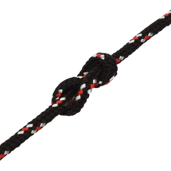 vidaXL Båtlina svart 5 mm 25 m polypropen