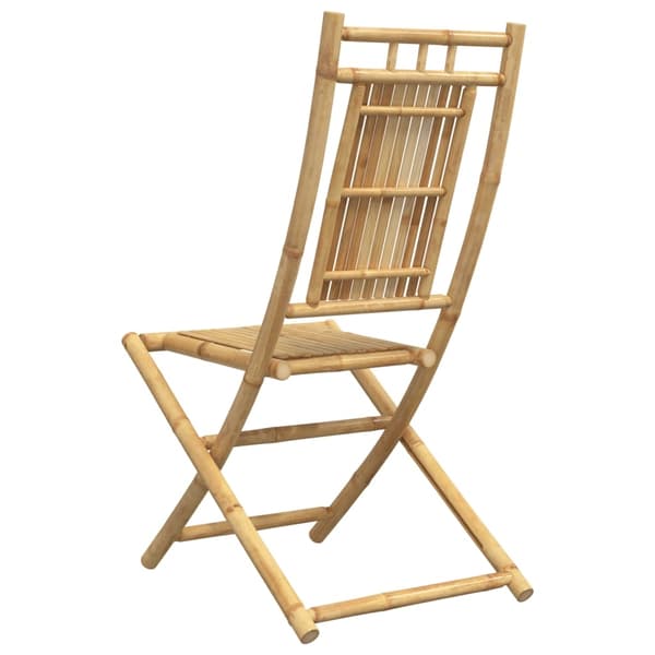 vidaXL Hopfällbara trädgårdsstolar 8 st 46x66x99 cm bambu Brun