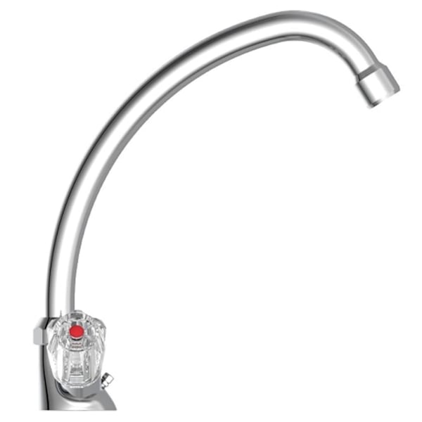 SCHÜTTE Köksblandare 2 vred BRILLANT krom Silver
