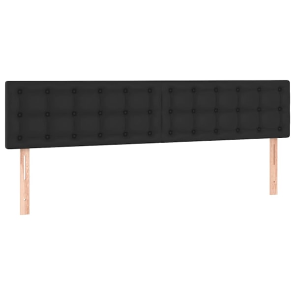 vidaXL Huvudgavlar 2 st svart 100 x 5 x 78/88 cm konstläder Svart