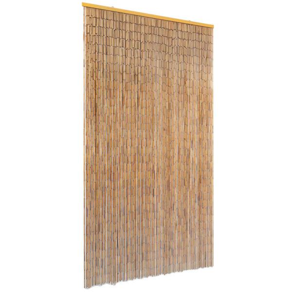 vidaXL Dörrdraperi i bambu 100x200 cm Brun