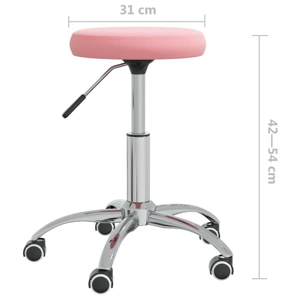 vidaXL Massagepall rosa sammet Rosa