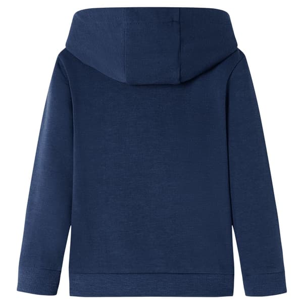 vidaXL Barnhoodie blå melange och orange 104 Blå