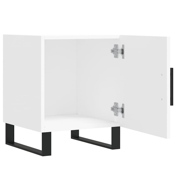 vidaXL Sängbord 2 st vit 40x40x50 cm konstruerat trä Vit
