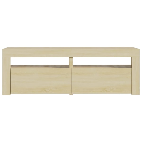 vidaXL TV-bänk med LED-belysning sonomaek 120x35x40 cm Brun