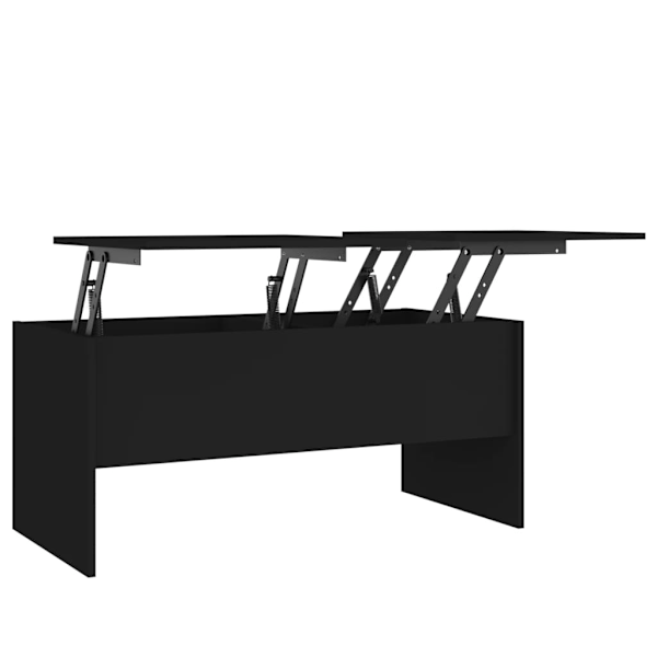 vidaXL Soffbord svart 102x50,5x46,5 cm konstruerat trä Svart