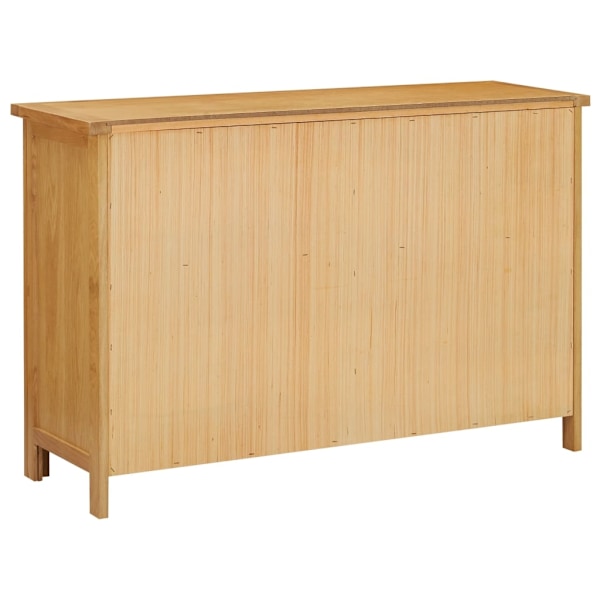 vidaXL Byrå 105x33,5x73 cm massiv ek Brun
