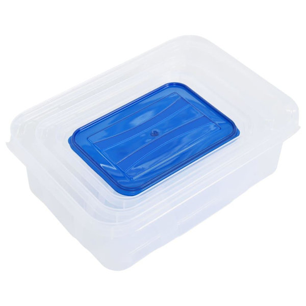 vidaXL Matbehållare med lock 16 delar PP Transparent