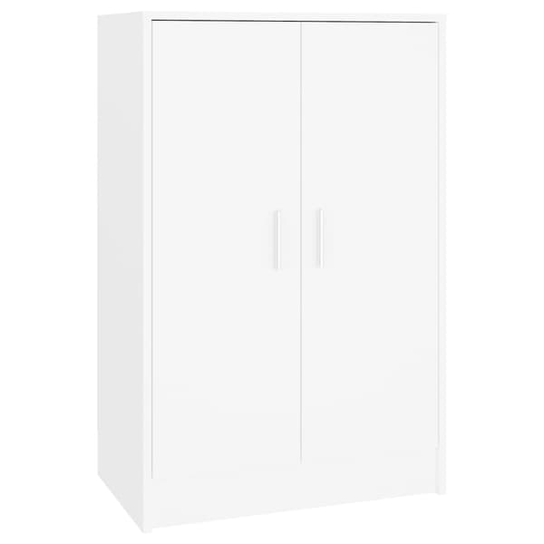 vidaXL Skoskåp 60 x 35 x 92 cm Vit Vit
