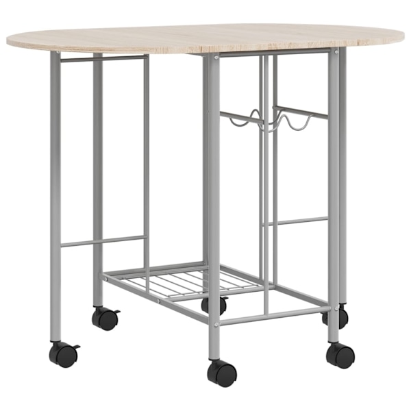 vidaXL Vikbar matgrupp 5 delar MDF Brun