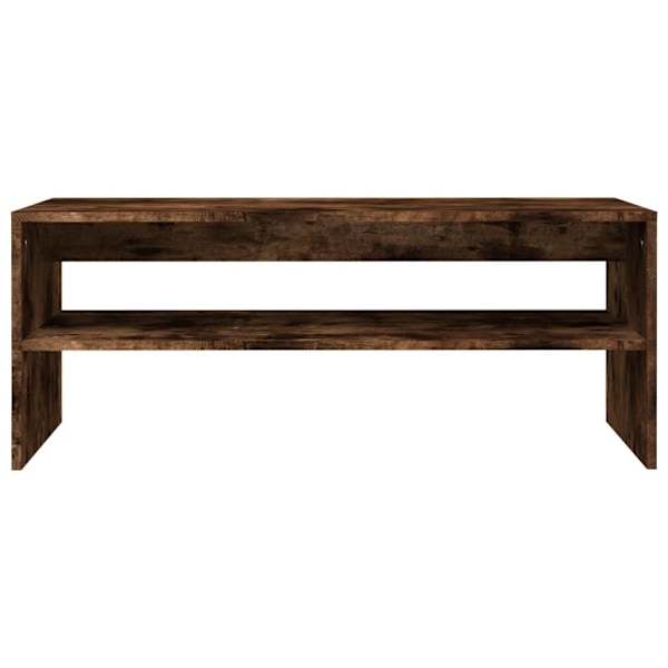 vidaXL Soffbord rökfärgad ek 100x40x40 cm konstruerat trä Brun