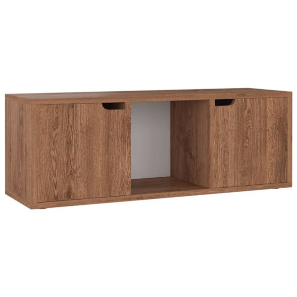 vidaXL TV-bänk brun ek 88,5x27,5x30,5 cm spånskiva Brun
