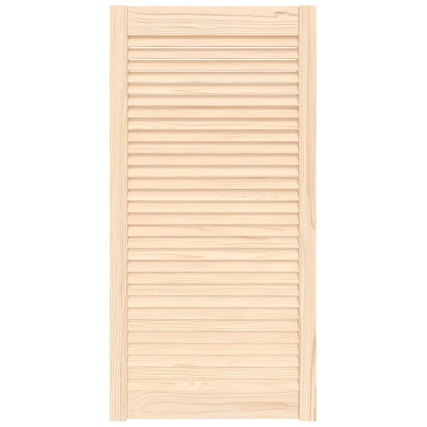 vidaXL Skåplucka lamelldesign 99,3x49,4 cm massiv furu Brun
