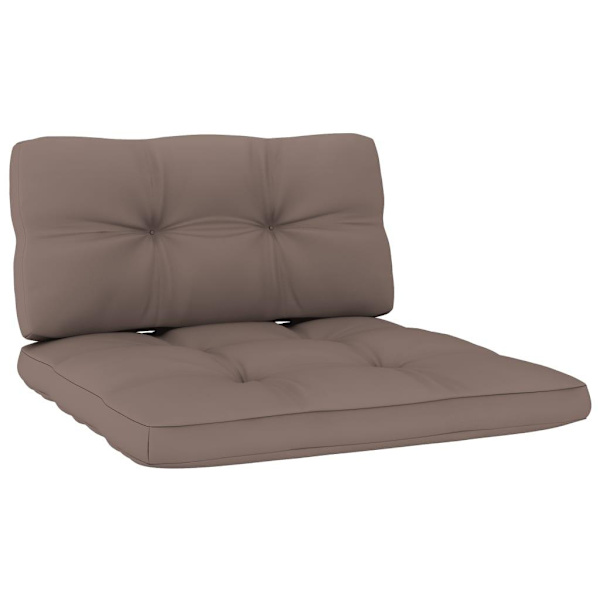 vidaXL Palldynor 2 st taupe tyg Taupe