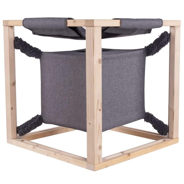 Quapas! Kattbädd med hängmatta Catcube grå M 54x54x54 cm grå