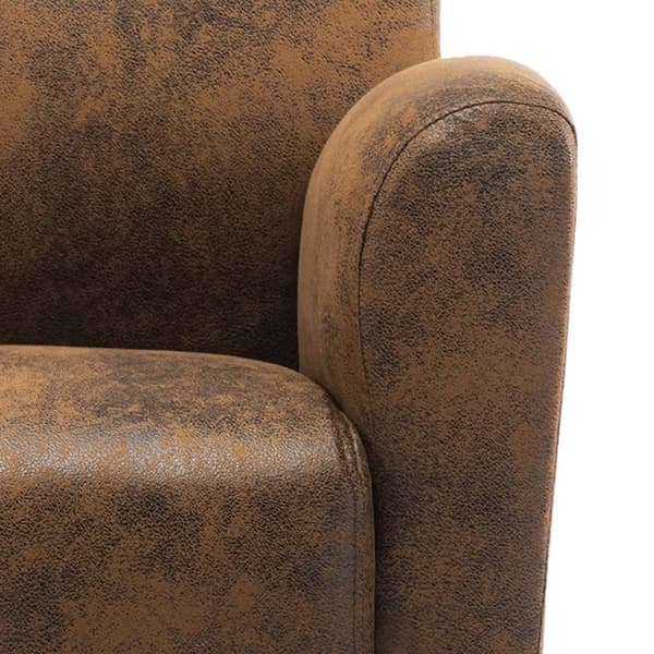 vidaXL Soffa brun 70x69x72 cm konstläder Brun