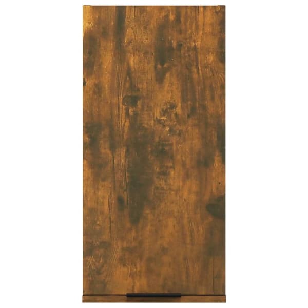 vidaXL Badrumsskåp väggmonterat rökfärgad ek 32x20x67 cm Brun