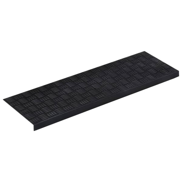 vidaXL Trappstegsmattor 5 st 25x75 cm gummi art