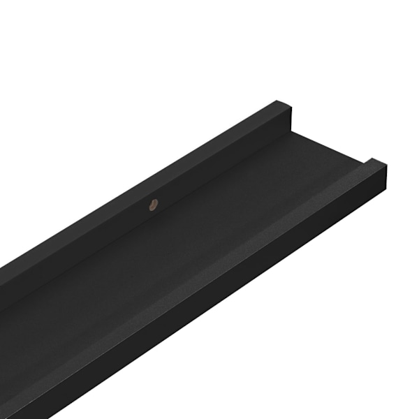 vidaXL Tavellist 2 st svart 80x9x3 cm MDF Svart
