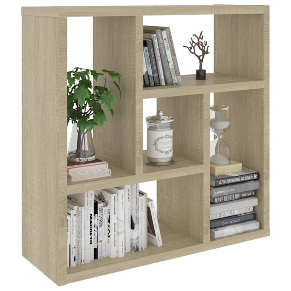 vidaXL Vägghylla sonoma-ek 45,1x16x45,1 cm konstruerat trä Brun