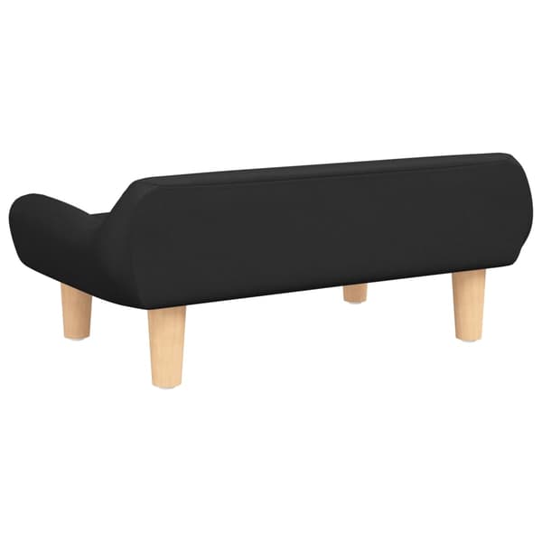 vidaXL Barnsoffa svart 70x40x24 cm tyg art