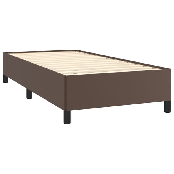 vidaXL Sängram brun 90x200 cm konstläder Brun