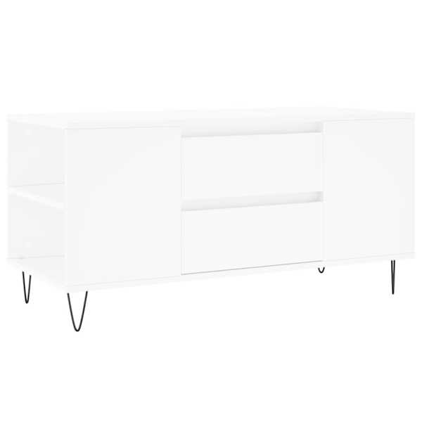 vidaXL Soffbord vit 102x44,5x50 cm konstruerat trä Vit