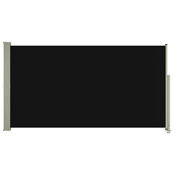 vidaXL Infällbar sidomarkis 160x300 cm svart Svart