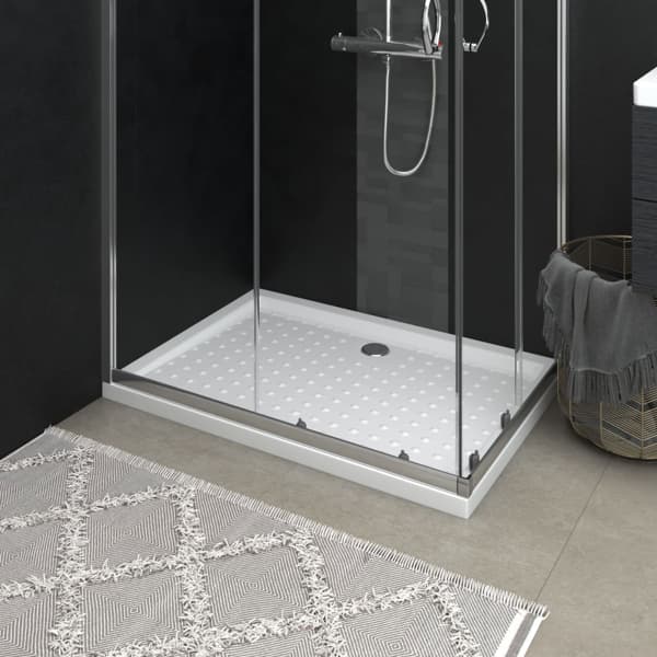 vidaXL Duschbrunnar 70 x 100 x 4 cm ABS Vit