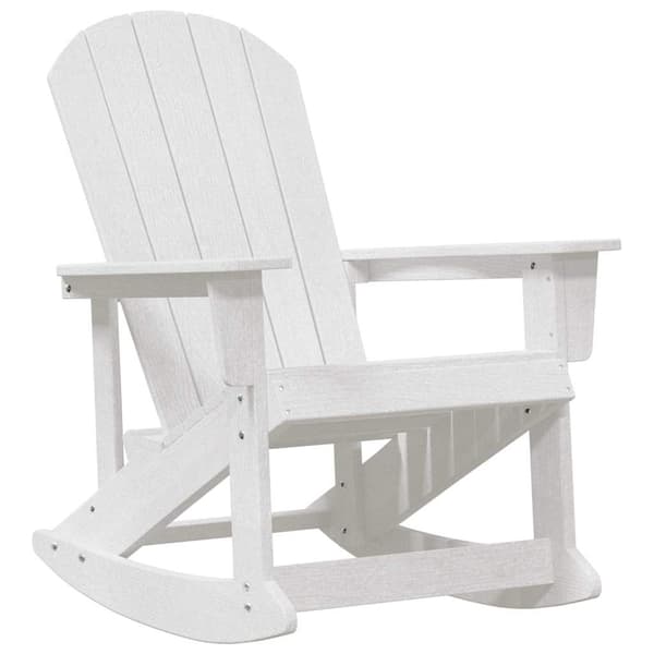 vidaXL Adirondack Gungstolar 2 pcs Vit HDPE Vit