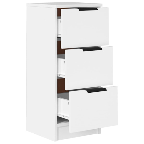 vidaXL Förvaringsskåp 2 st vit 30x30x70 cm konstruerat trä Vit