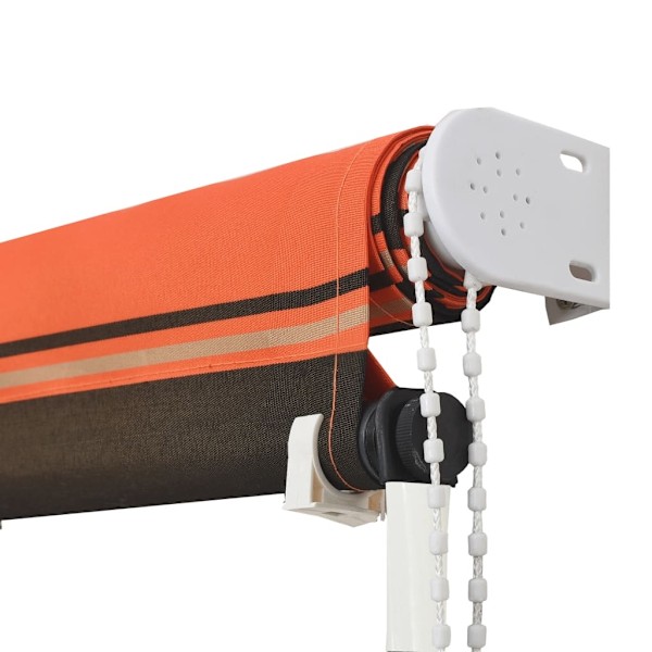 vidaXL Markis 150x150 cm orange och brun multifärg