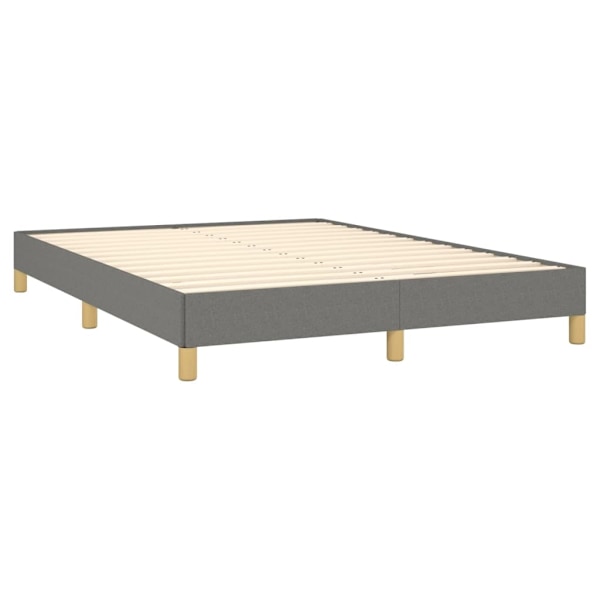 vidaXL Sängram utan madrass mörkgrå 160x200 cm tyg Grå