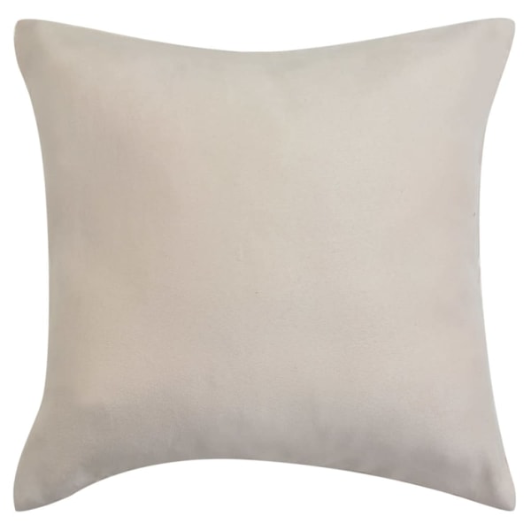 vidaXL Kuddöverdrag 4 st 50x50 cm mockaimitation polyester beige Beige