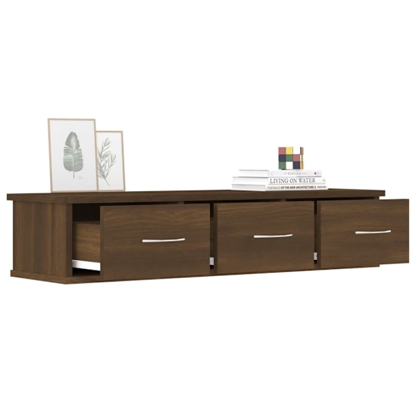 vidaXL Väggskåp brun ek 88x26x18,5 cm konstruerat trä Brun