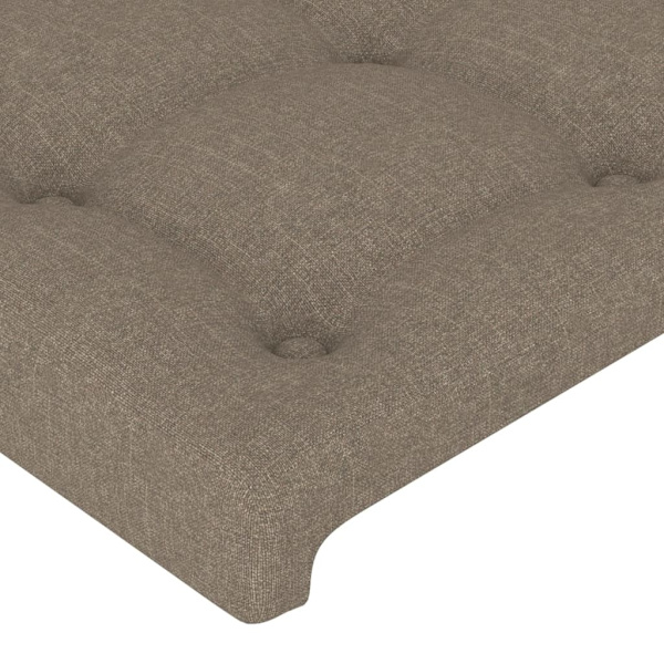 vidaXL Huvudgavlar 2 st taupe 100 x 5 x 78/88 cm tyg Taupe