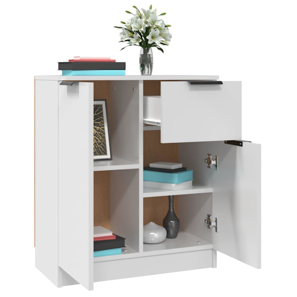 vidaXL Skänkar 2 st vit 60x30x70 cm konstruerat trä Vit