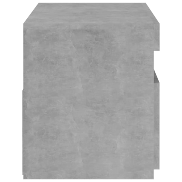 vidaXL Tv-bänk med LED-belysning betonggrå 75x35x40 cm grå