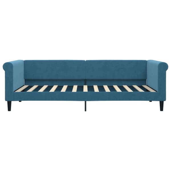 vidaXL Dagbädd utdragbar blå 90x200 cm sammet Blå