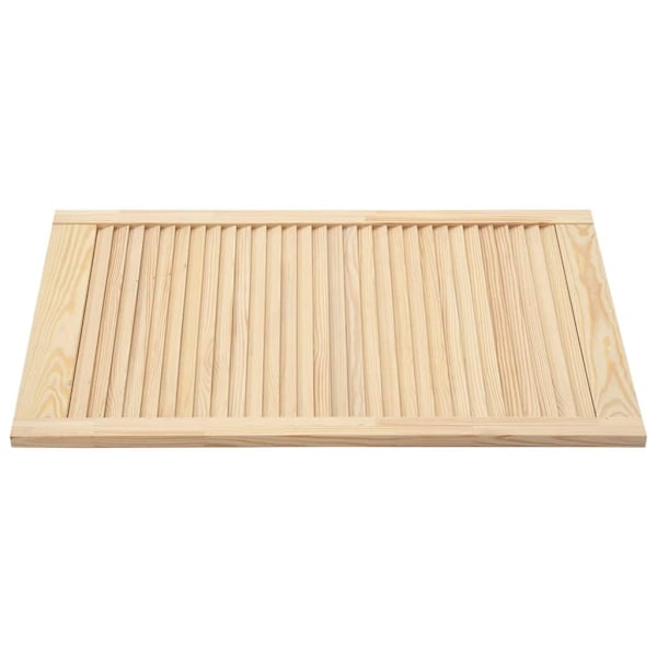 vidaXL Skåpluckor lamelldesign 4 st 99,3x59,4 cm massiv furu Brun