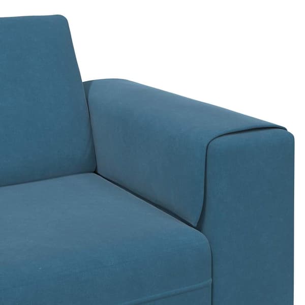 vidaXL Vardagsrumsoffa Blå 250 x 77 x 76 cm Blå