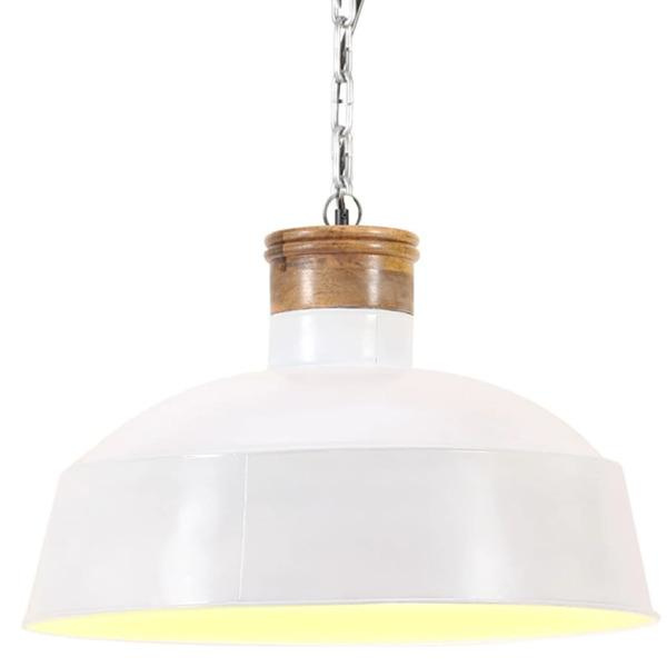 vidaXL Hänglampa industriell 58 cm vit E27 Vit