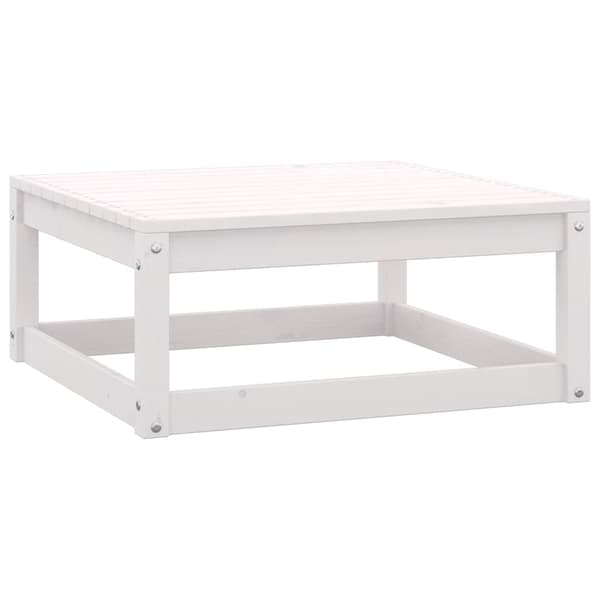 vidaXL Loungegrupp 2 delar vit massiv furu Vit