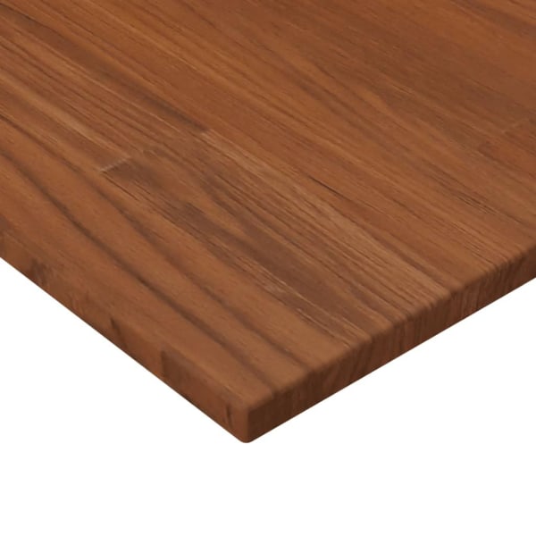 vidaXL Bänkskiva för badrum mörkbrun 60x40x1,5cm behandlat massivt trä Brun