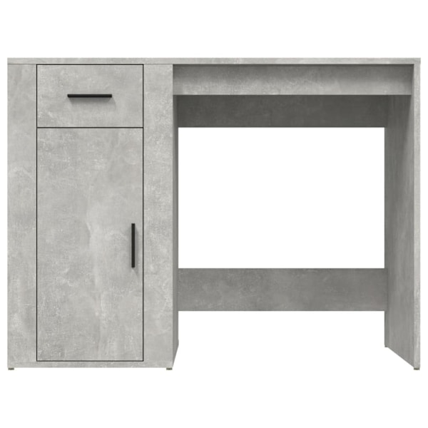 vidaXL Skrivbord betonggrå 100x49x75 cm konstruerat trä Grå
