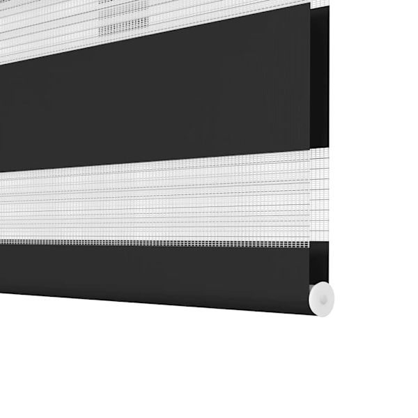 vidaXL Rullgardin randig svart 100 x 175 cm transparent Svart